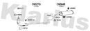 Klarius CN527Q - Centre Pipe  - Fits Citroen C2 1.4HDi