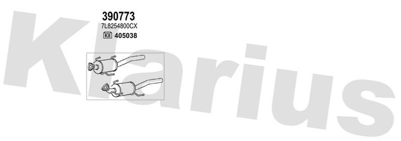 Klarius 390773 - Catalyst & Dpf Combined  - Fits Audi Q7 4.2 TDi (4LB)