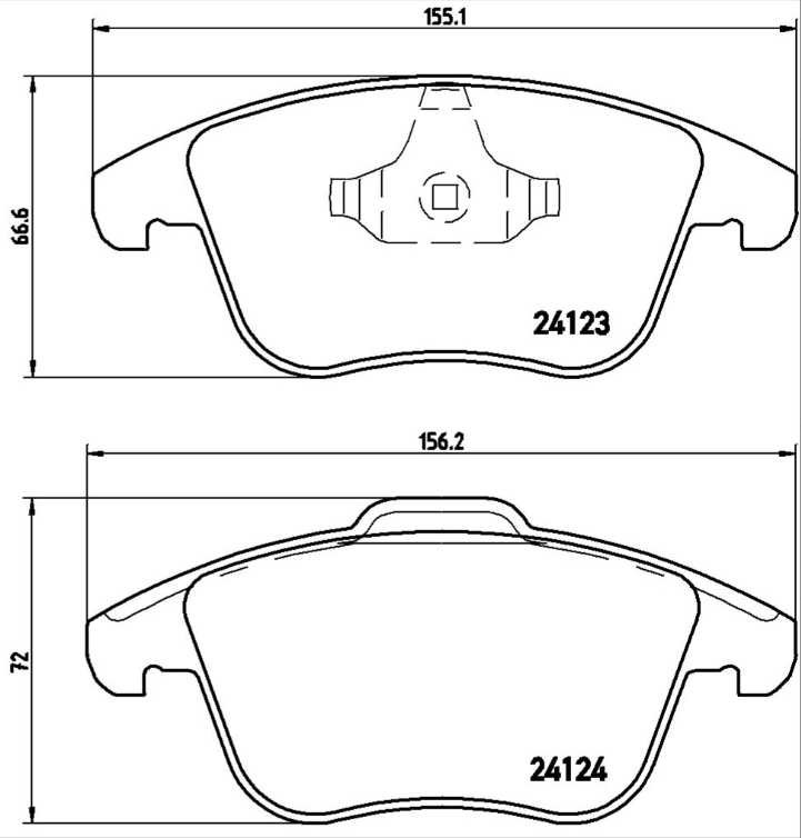 Brembo Brake Pad Set - P24076