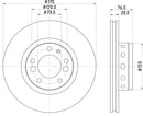 Mintex Brake Discs fits -BMW V315:5 MDC1212 (also fits other vehicles)