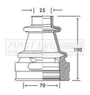 First Line Cv Joint Boot Kit Part No -FCB2772