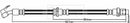 Borg & Beck Brake Hose Part No -BBH8599