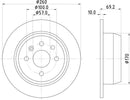 Mintex Brake Discs fits -Opel Vauxhall V320:5 MDC786 (also fits other vehicles)