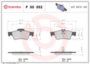 Brembo Brake Pad Set - P50052