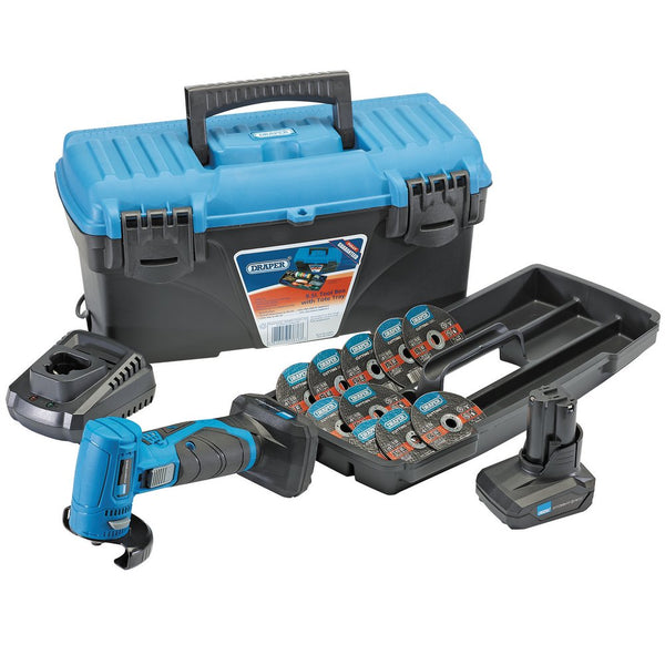 Draper S/F10.8V Angle Grnd/C/Off+2Bat - 90376