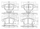Borg & Beck Front Brake Pad Set -BBP2564