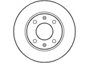 Disctech Brake Disc - Fits Audi, Citroën - ABD2850 - Front Axle