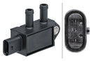 HELLA 6PP 009 403-221 Sensor, exhaust pressure - 3-pin connector - Bolted