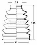 Borg & Beck Cv Joint Boot Kit Part No -BCB6073