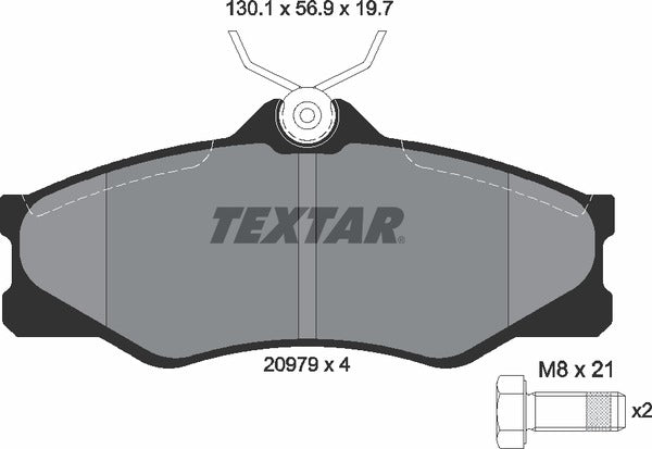 Textar Brake Pad Set - 2097904