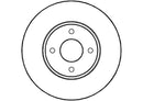 Disctech Brake Disc - Fits Ford, Levc - ABD3348 - Front Axle