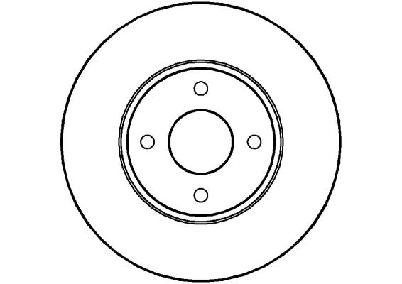 Disctech Brake Disc - Fits Ford, Levc - ABD3348 - Front Axle
