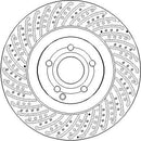 Disctech Brake Disc - Fits Jeep, Mercedes-benz - ABD3434 - Front Axle