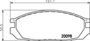 Mintex Brake Pad Set fits -Nissan MDB1452 (also fits other vehicles)