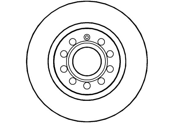 Disctech Brake Disc - Fits Audi, Vw - ABD2011 - Rear Axle