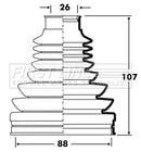 First Line Cv Joint Boot Kit Part No -FCB2811
