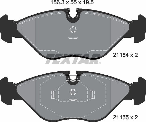 Textar Brake Pad Set - 2115402