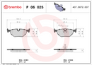 Brembo Brake Pad Set - P06025