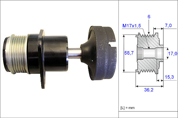 INA Alternator Freewheel Clutch - Part No - 535015710