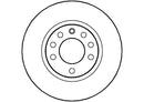 Disctech Brake Disc - Fits Bmw, Opel - ABD2947 - Front Axle