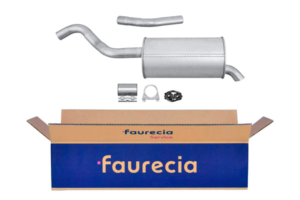 FAURECIA 8LD 366 035-371 Rear Muffler - Easy2Fit® Kit - fits VW POLO (9N_, 9A_)