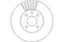 Disctech Brake Disc - Fits Chevrolet, Volvo - ABD3331 - Front Axle