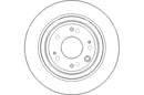 Disctech Brake Disc - Fits Honda - ABD2223 - Rear Axle