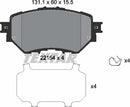 Textar Brake Pad Set - 2215401