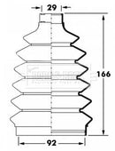 Borg & Beck Cv Joint Boot Kit Part No -BCB6042
