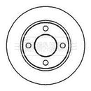 Borg & Beck Brake Disc Pair Part No -BBD4134
