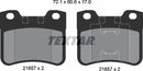 Textar Brake Pad Set - 2185701
