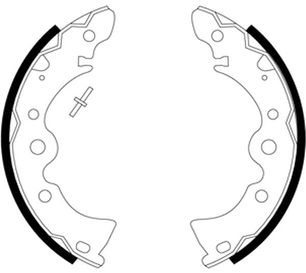Mintex Brake Shoes fits -Nissan MFR273 (also fits other vehicles)