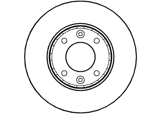 Disctech Brake Disc - Fits Kia, Nissan - ABD2830 - Front Axle