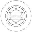 Borg & Beck Brake Disc Pair Part No -BBD5215