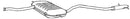 Klarius VO211V - Box With Tail Pipe  - Fits Volvo 850 2.0i,2.5i