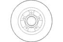 Disctech Brake Disc - Fits Renault - ABD2149 - Rear Axle