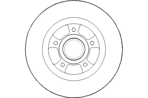 Disctech Brake Disc - Fits Renault - ABD2149 - Rear Axle