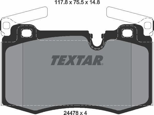 Textar Brake Pad Set - 2447801