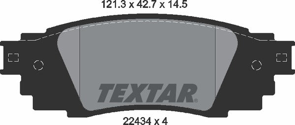 Textar Brake Pad Set - 2243401