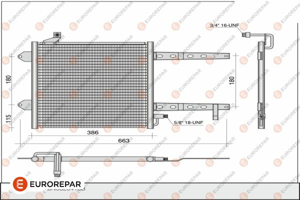 Eurorepar Air Conditioning Condenser - 1609635180