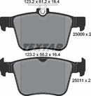 Audi Cupra Seat Skoda VW, Brake Pad Set - Textar 2500901