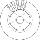 Disctech Brake Disc - Fits Ssangyong, Subaru - ABD3899 - Front Axle