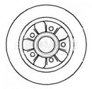 Borg & Beck Brake Disc Single Part No -BBD5742S