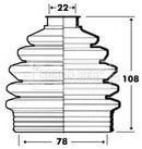 Borg & Beck Cv Joint Boot Kit Part No -BCB6098