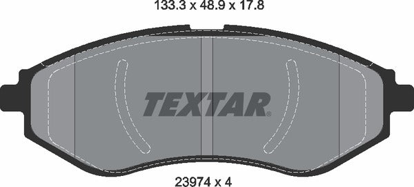 Chevrolet Daewoo Proton, Brake Pad Set - Textar 2397401