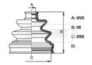Borg & Beck Cv Joint Boot Kit Part No -BCB6364