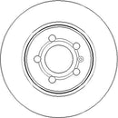 Disctech Brake Disc - Fits Audi, Opel - ABD3306 - Rear Axle