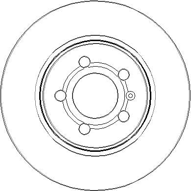 Disctech Brake Disc - Fits Audi, Opel - ABD3306 - Rear Axle