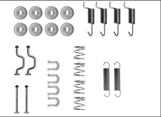 Textar Brake Shoe Fitting Kit - 97043500