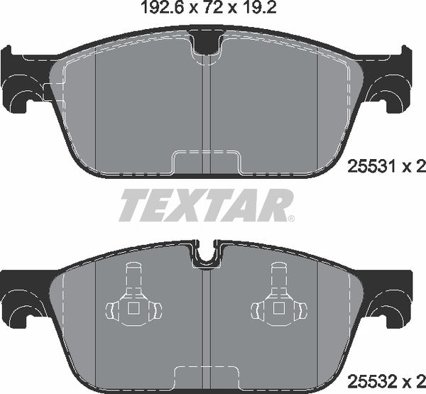 Textar Brake Pad Set - 2553101